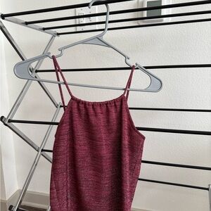Shimmery cami backless top